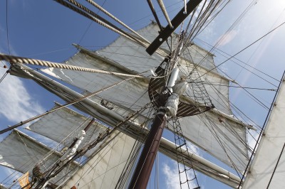 Ra- zeilen Zeilschip Artemis