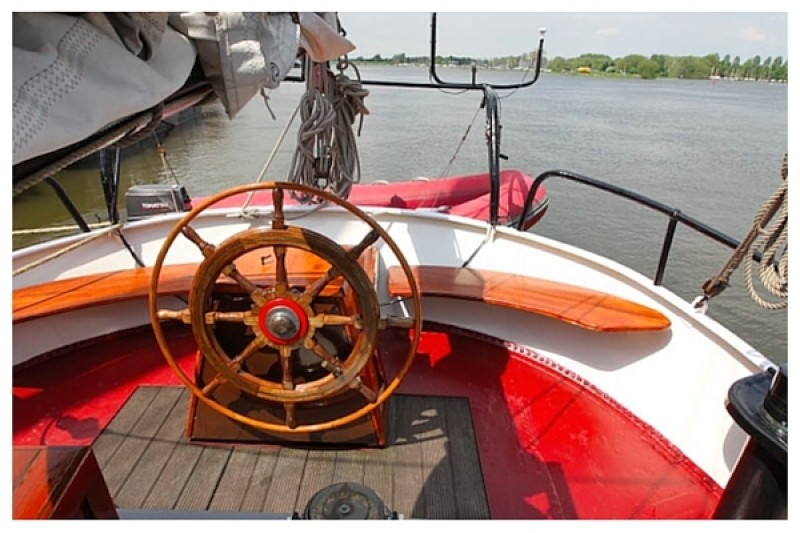 stuurwiel zeilschip Brandaris