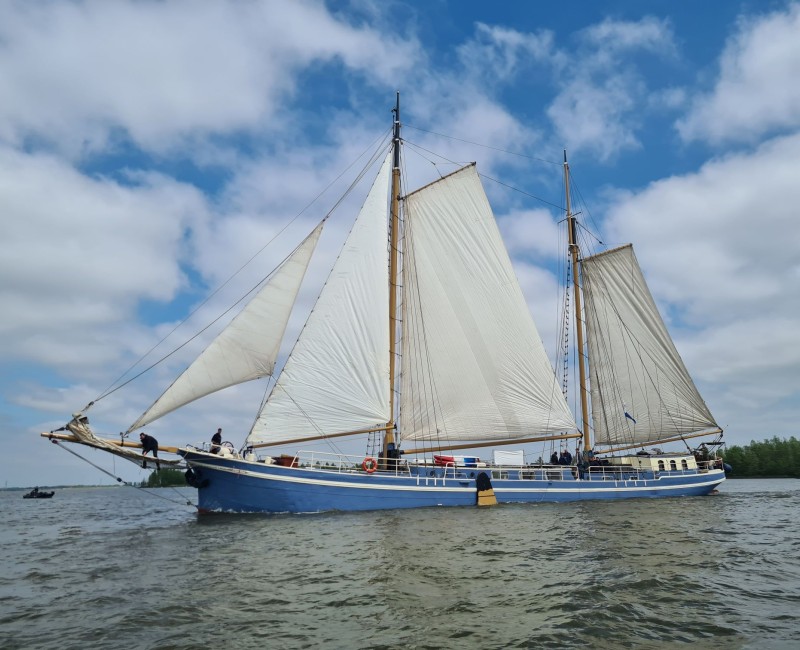 zeilschip Hester onder zeil